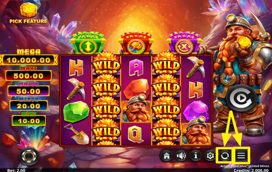 Action Boost Max Gilded Mines DÉCLENCHEZ LA LECTURE AUTOMATIQUE.