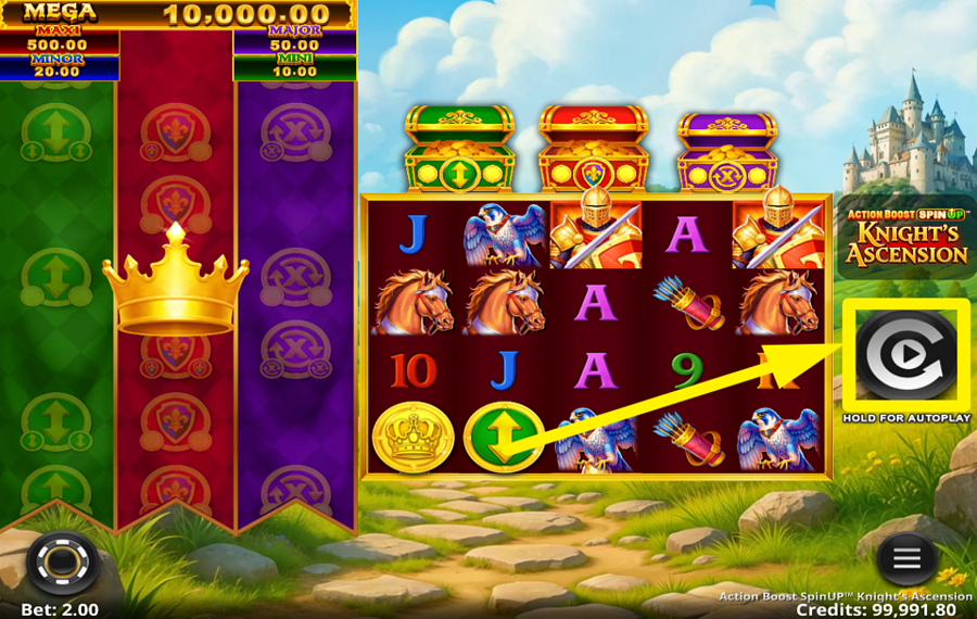 Action Boost SpinUP Knights Ascension ¡PARTICIPA EN LA DIVERSIÓN!