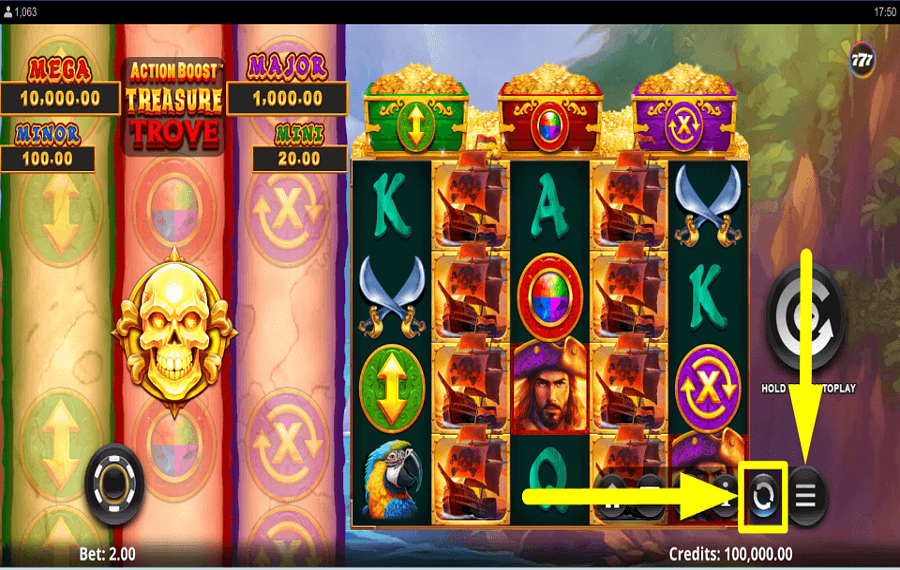 Action Boost Treasure Trove PROCEDER AUTOMÁTICAMENTE.