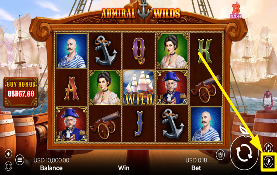 Admiral Wilds TURBO-MODUS EINSCHALTEN.