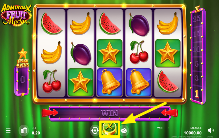 AdmiralX Fruit Machine ENTER THE ACTION!
