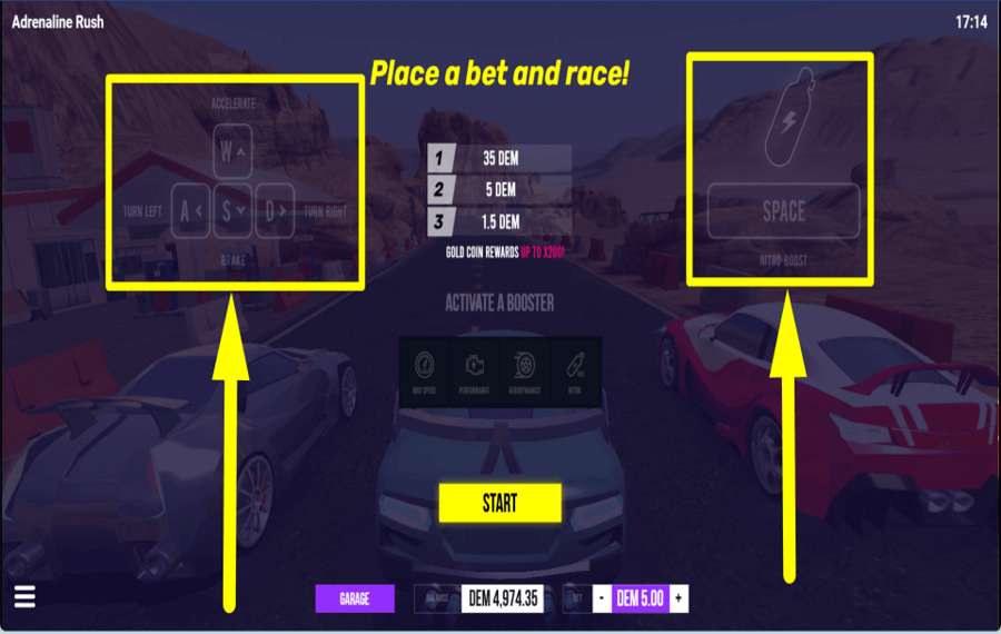 Adrenaline Rush CONTROL YOUR CAR.