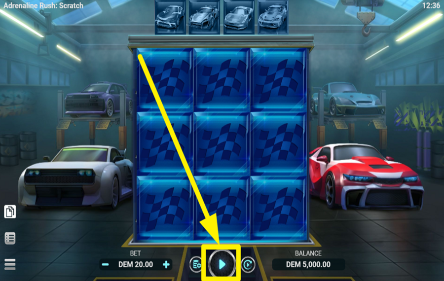 Adrenaline Rush Scratch COMMENCEZ LA COURSE !