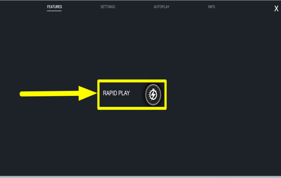 Advance to Gold CONFIGURAR JUEGO RÁPIDO.