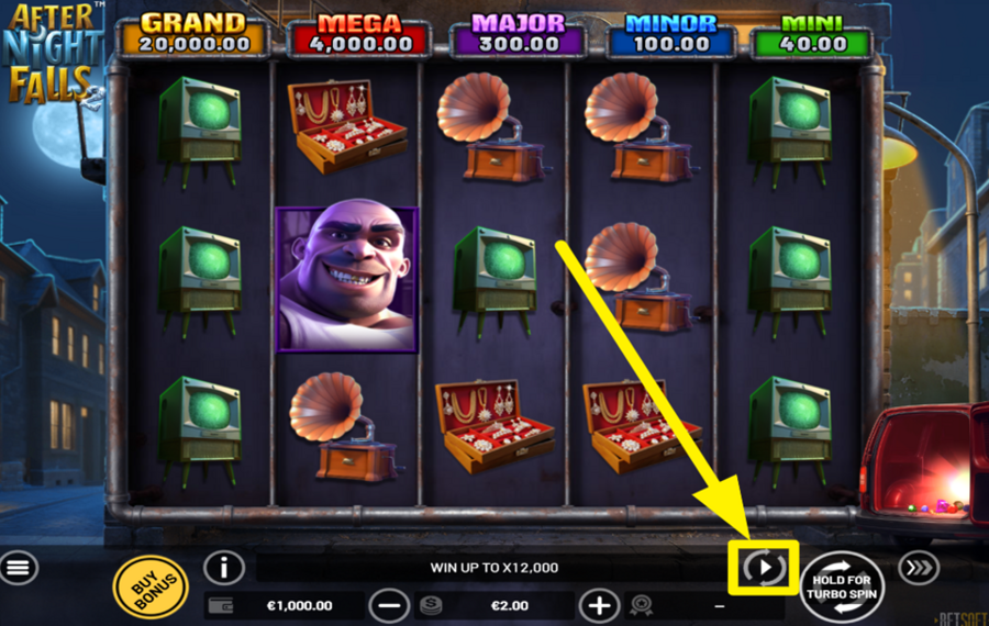 After Night Falls 2 UTILICE EL GIRO AUTOMÁTICO.