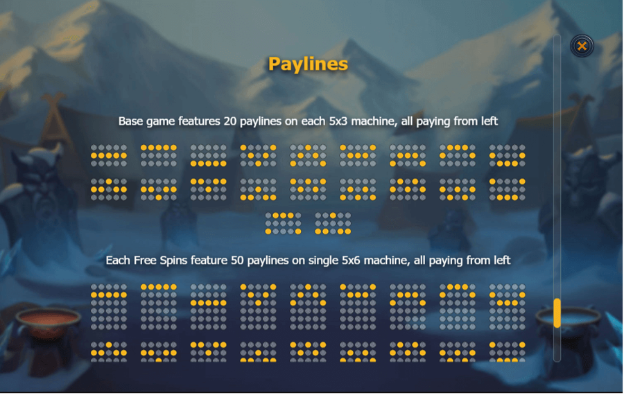 Age of Asgard Ajustez le nombre de lignes de paiement