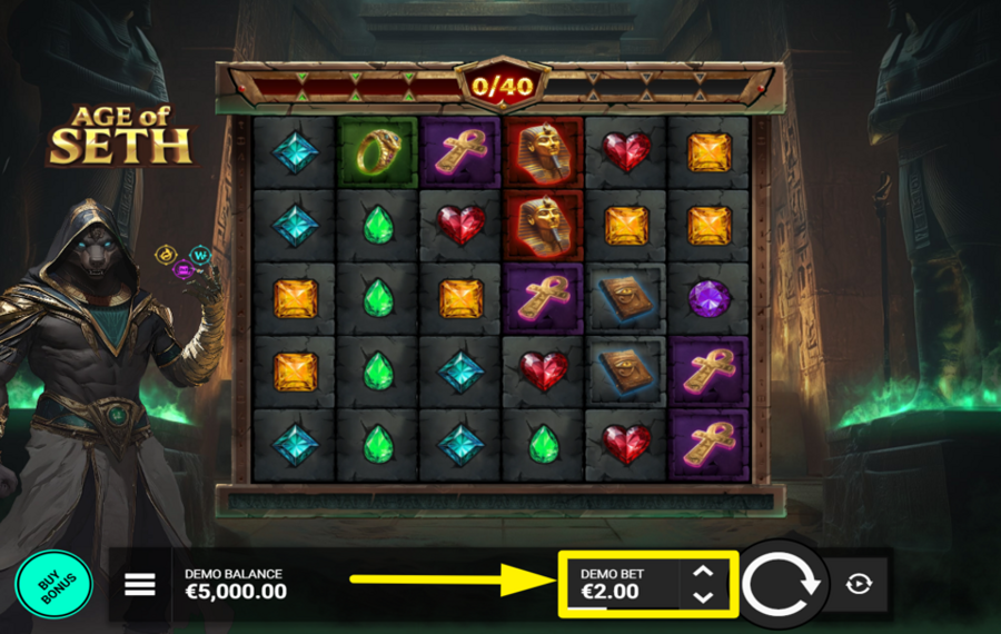 Age of Seth CHOOSE YOUR WAGER.