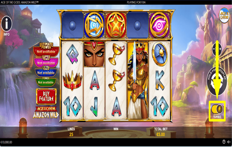 Age of the Gods Amazon Wild CONTROLLA IL RITMO.