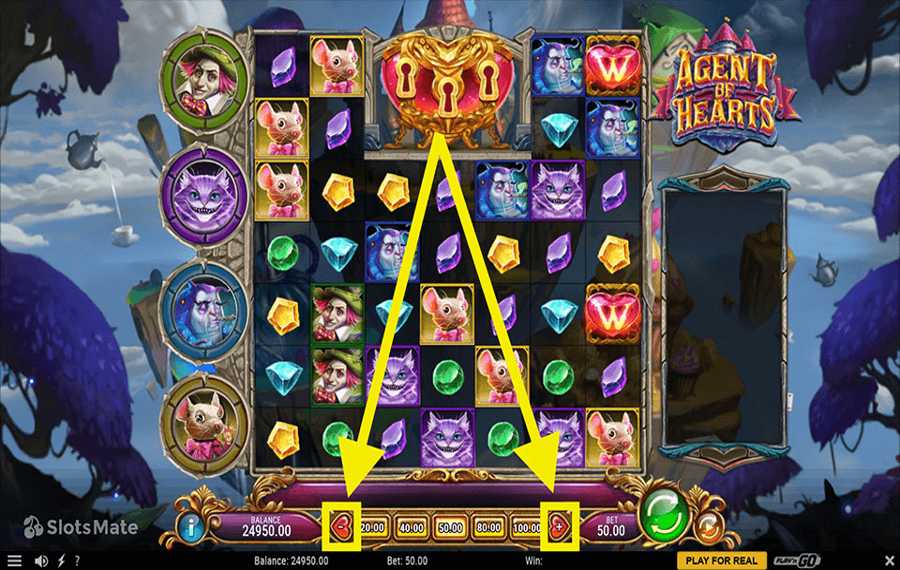 Agent of Hearts Choose your bet amount.