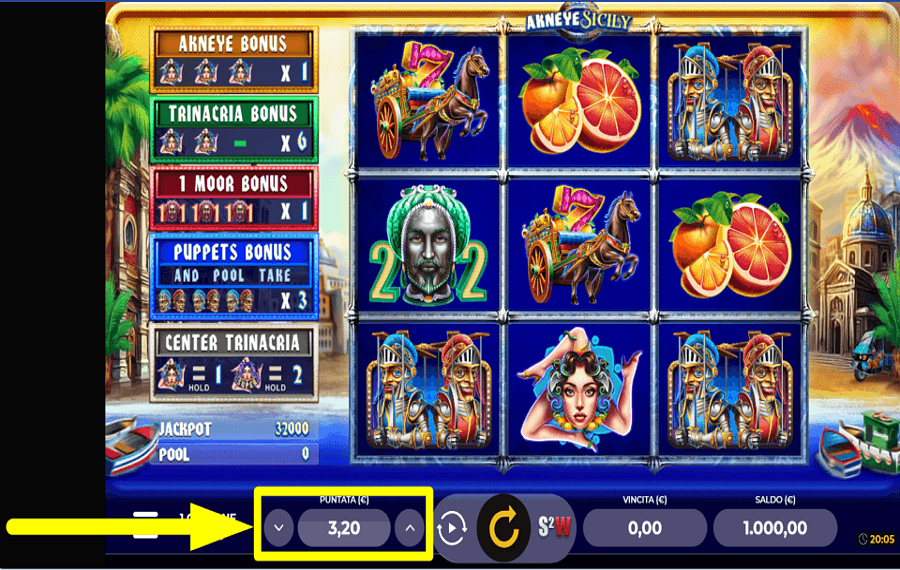 Akneye Sicily CAST YOUR WAGER.