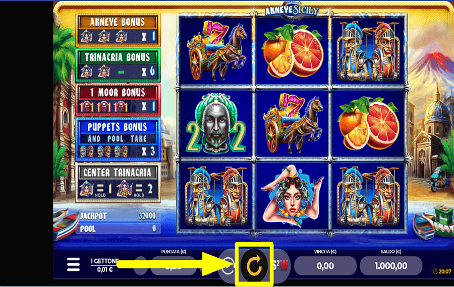 Akneye Sicily BEGIN BETTING.