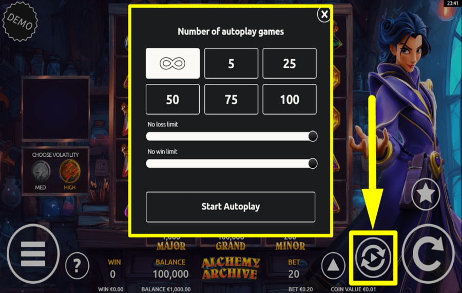 Alchemy Archive APPLICA RIPRODUZIONE AUTOMATICA.