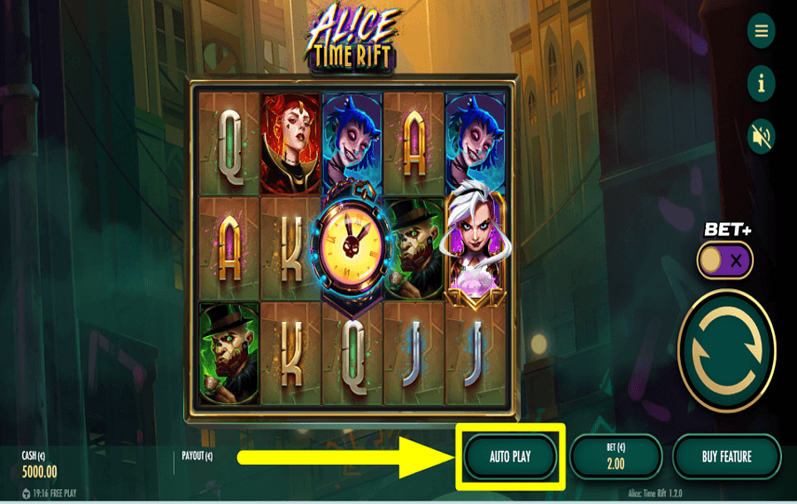 Alice Time Rift CONTINUE AUTOMATICALLY.