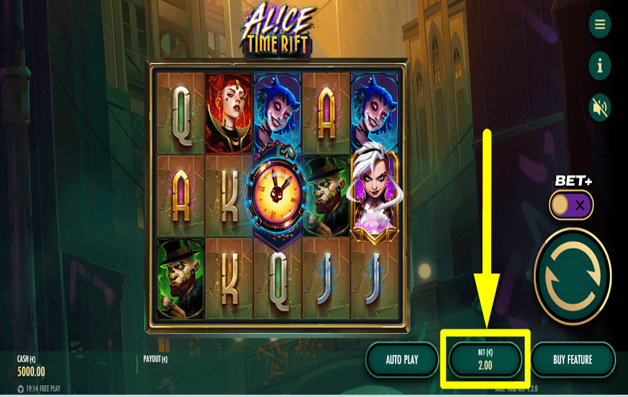 Alice Time Rift CHOOSE YOUR WAGER.