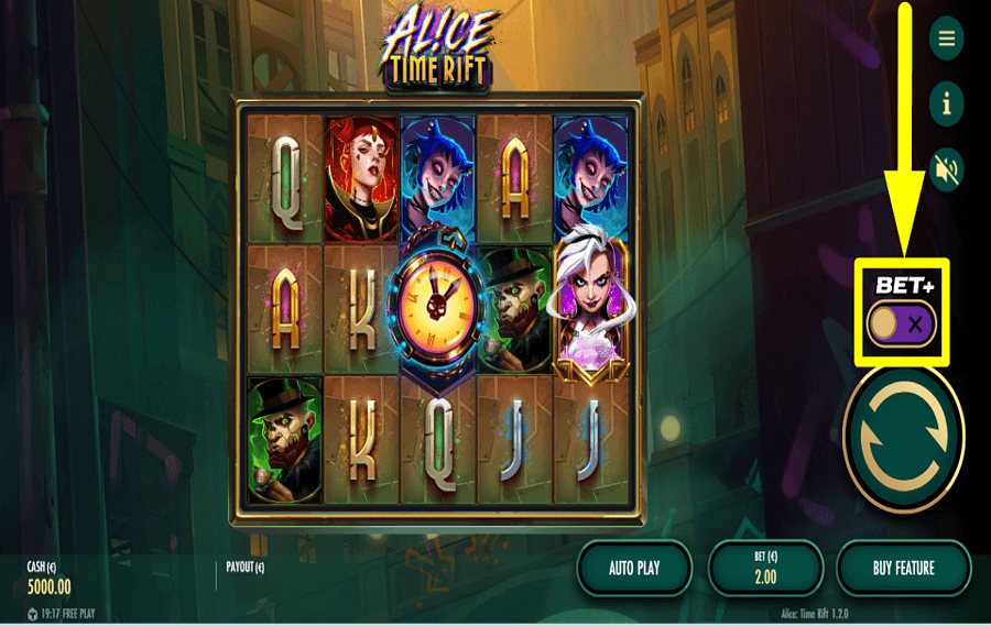 Alice Time Rift CHANGE YOUR LUCK.
