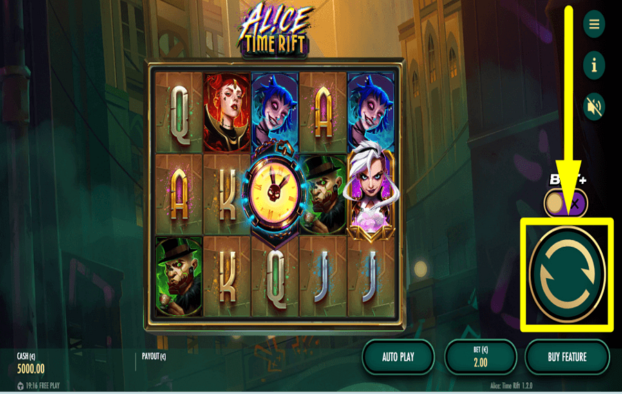 Alice Time Rift COMMENCE GAMBLING.