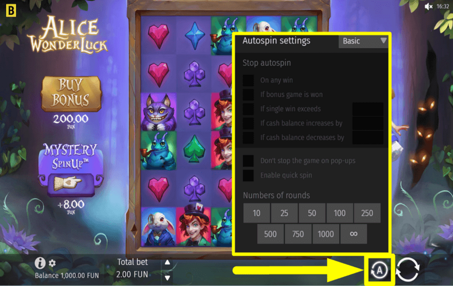 Alice WonderLuck PROCEDER AUTOMÁTICAMENTE.