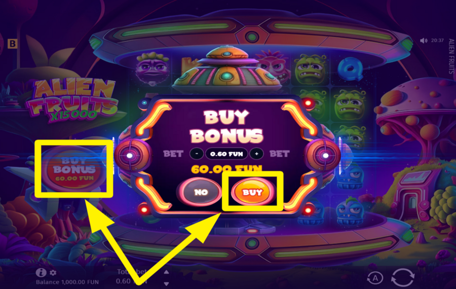 Alien Fruits SBLOCCA GIRI BONUS.