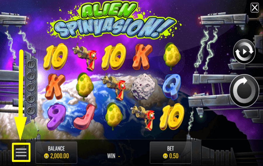 Thunderbird CONSULTEZ LE MENU DU JEU.