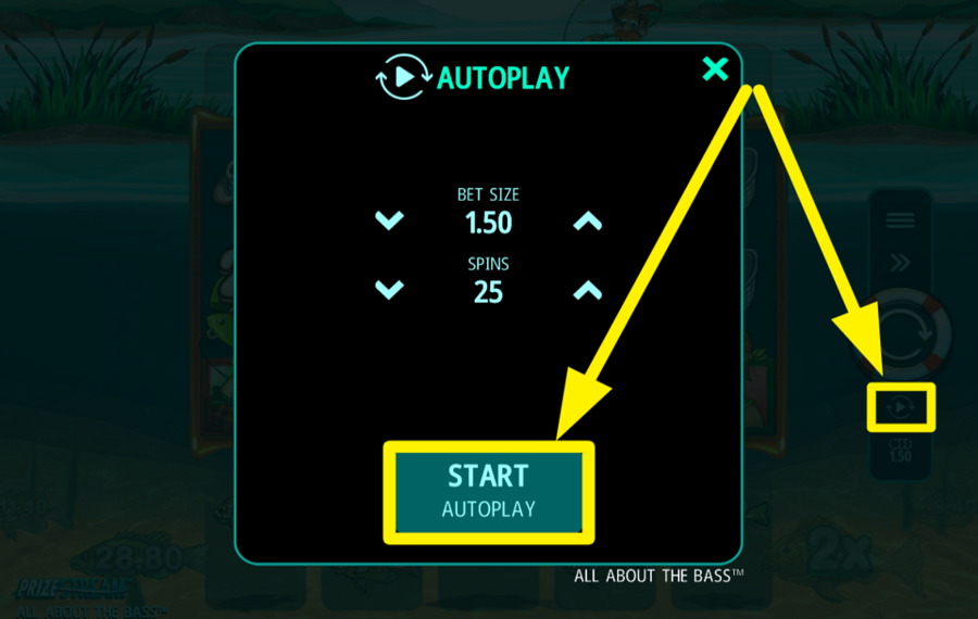 All About the Bass VERWENDEN SIE AUTOMATISIERTE SPINS.