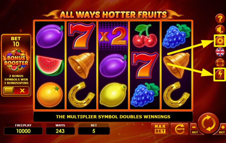 All Ways Hotter Fruits QUICKEN THE GAME.