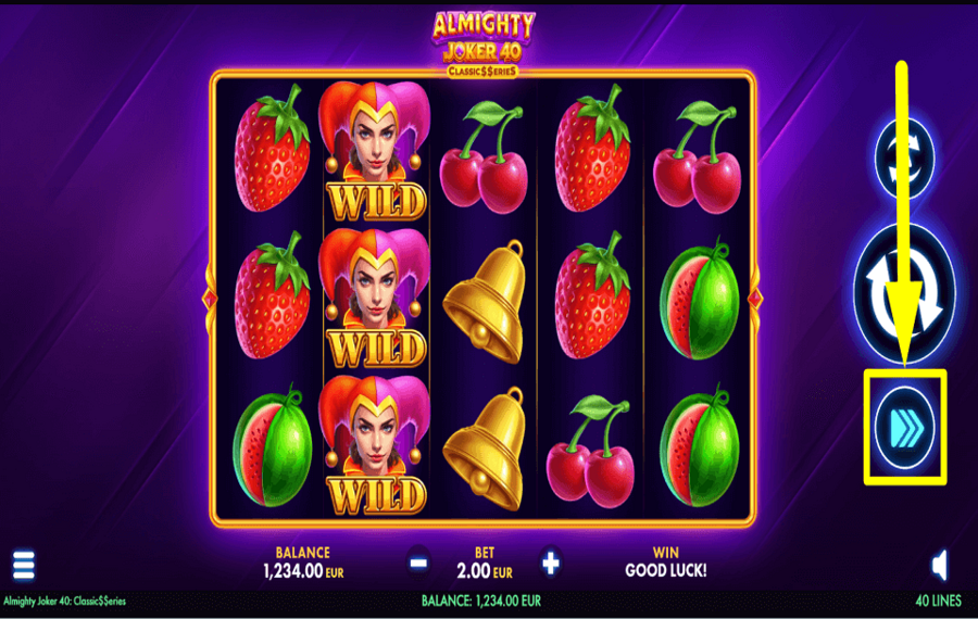 Almighty Joker 40 Classic Series АКТИВИРУЙТЕ ТУРБО-РЕЖИМ.