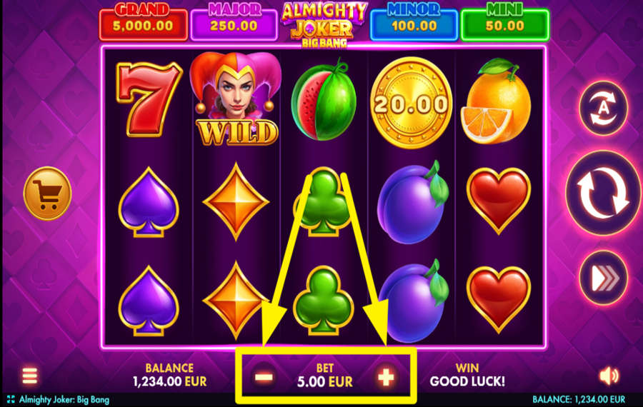 Almighty Joker Big Bang УКАЖИТЕ ВАШУ СТАВКУ.