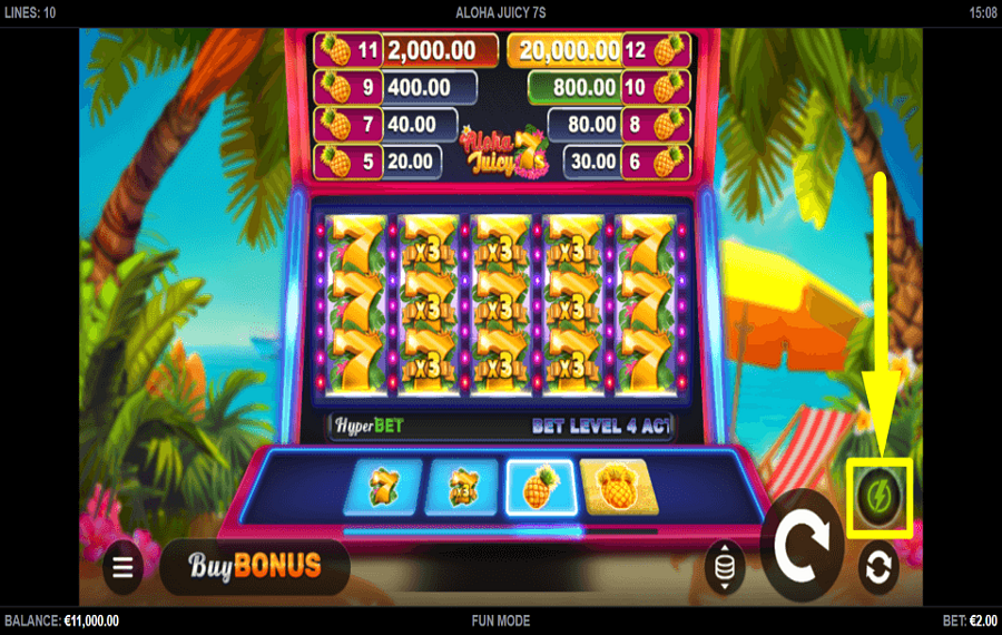 Aloha Juicy 7s АКТИВИРУЙТЕ ТУРБО-РЕЖИМ.