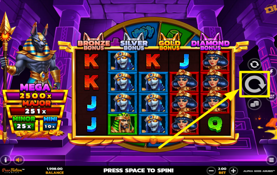 Alpha Gods Anubis DREHEN FÜR DEN ERFOLG!