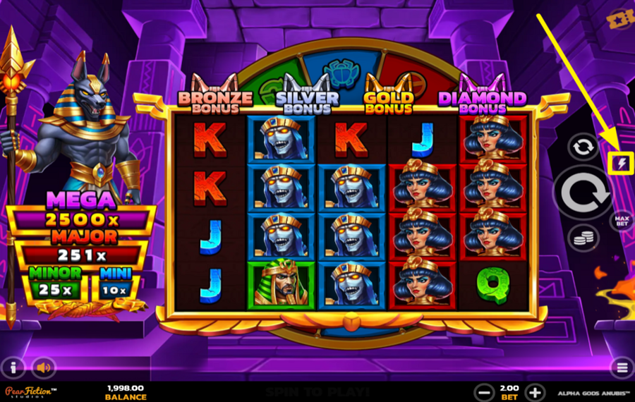 Alpha Gods Anubis TURBO-MODUS AKTIVIEREN.