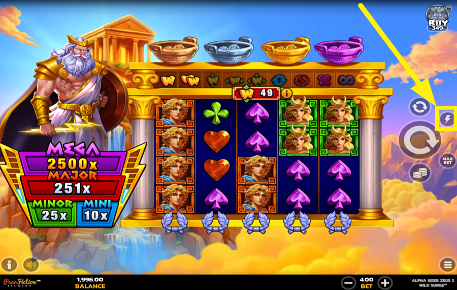 Alpha Gods Zeus 2 Wild Surge УЛУЧШИТЕ ИГРУ.