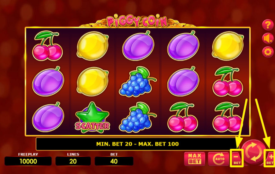 Amatic Industries Piggy Coin DETERMINE YOUR BET.