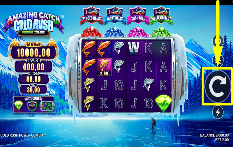 Amazing Catch Cold Rush Power Combo НАЧНИТЕ АЗАРТНЫЕ ИГРЫ.