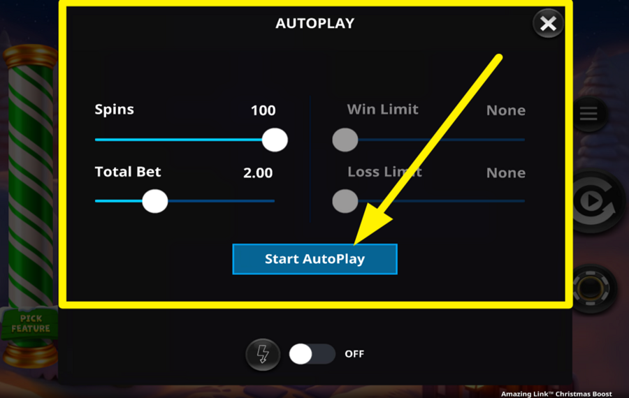 Amazing Link Christmas Boost ATTIVA LA RIPRODUZIONE AUTOMATICA.