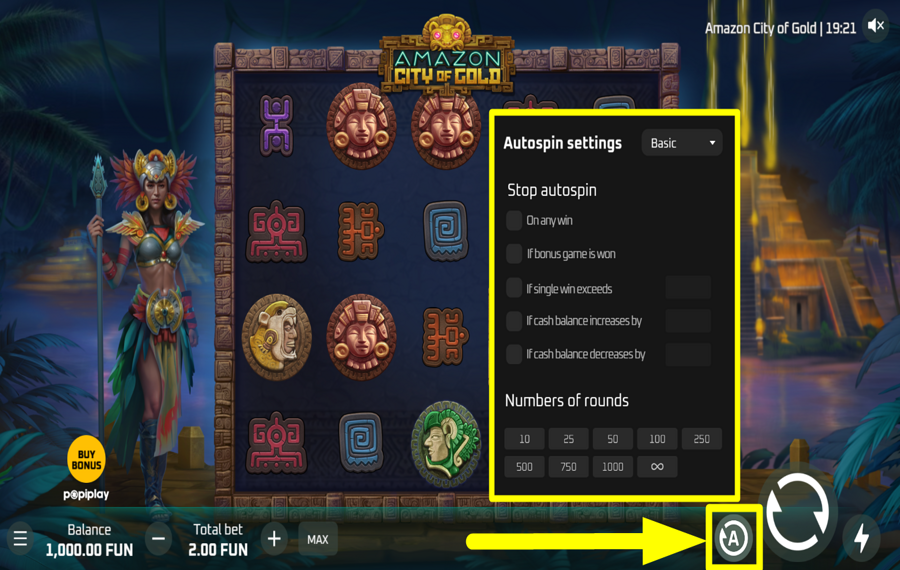 Amazon City Of Gold AUTOMATISCH FORTFAHREN.