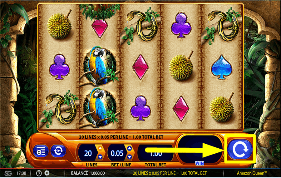 Amazon Queen SPIN TO WIN.