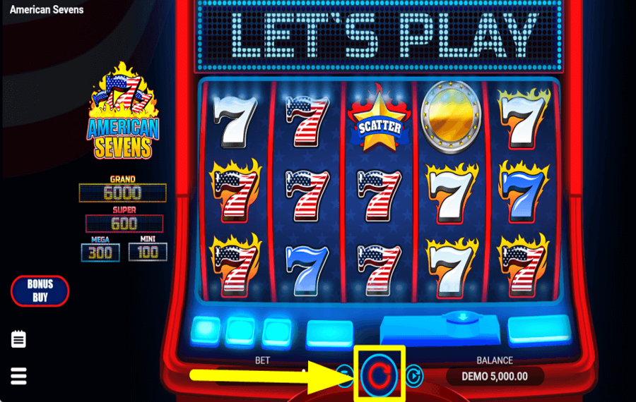 American Sevens SPIN FOR REWARDS.