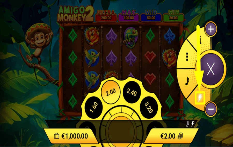 Amigo Monkey 2 TURN ON TURBO MODE.