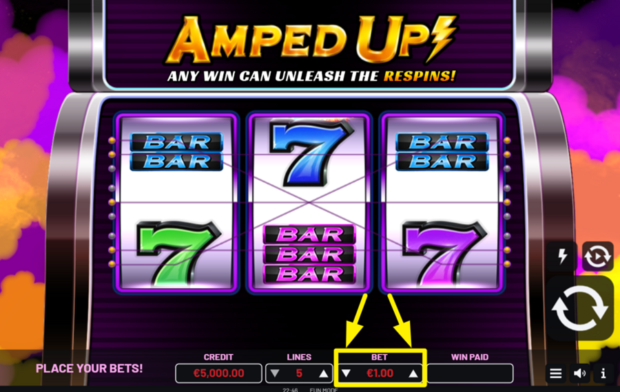 Amped Up ESTABLECER LA APUESTA TOTAL.