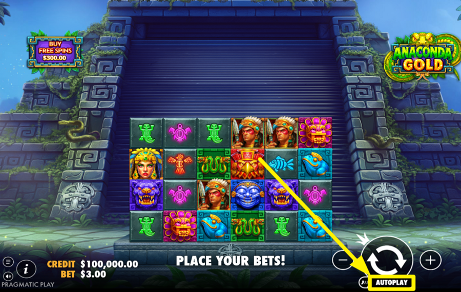 Anaconda Gold ATTIVARE I GIRI AUTOMATICI.