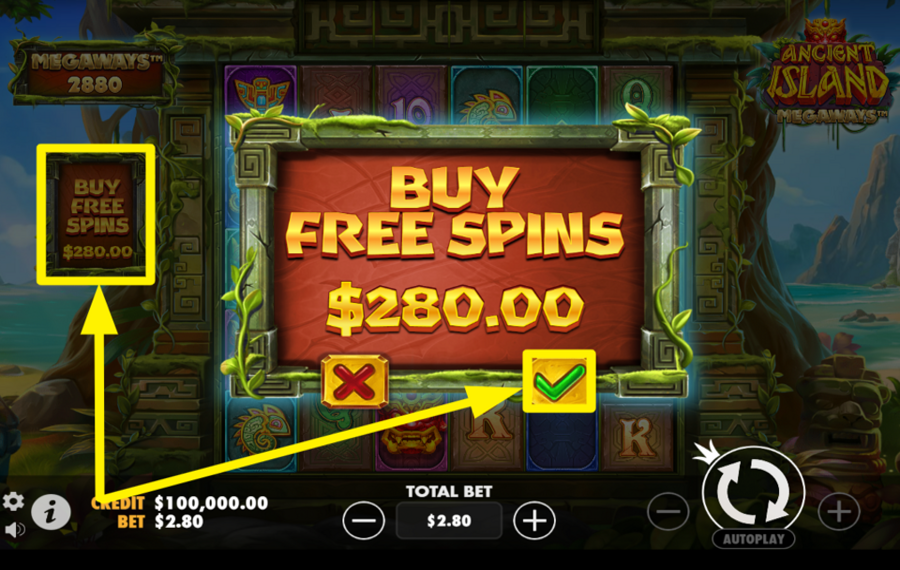 Ancient Island Megaways PICK SOME EXTRA SPINS!