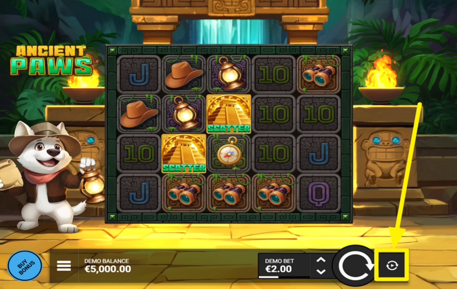 Ancient Paws USE AUTOMATED SPINS.