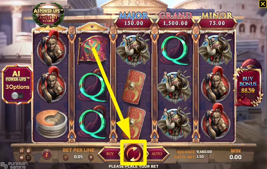 Ancient Rome Deluxe AI SPIN TO WIN!