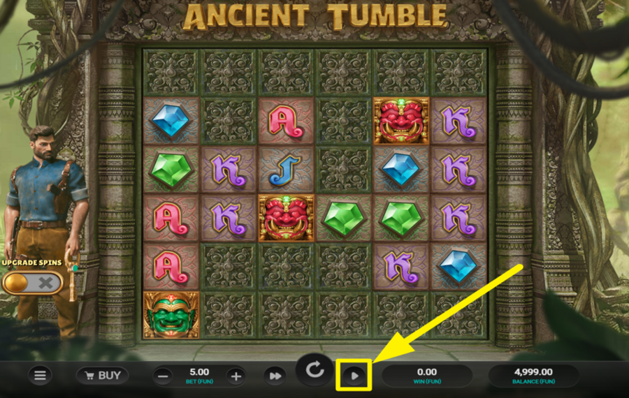 Ancient Tumble UTILICE LA FUNCIÓN DE REPRODUCCIÓN AUTOMÁTICA.