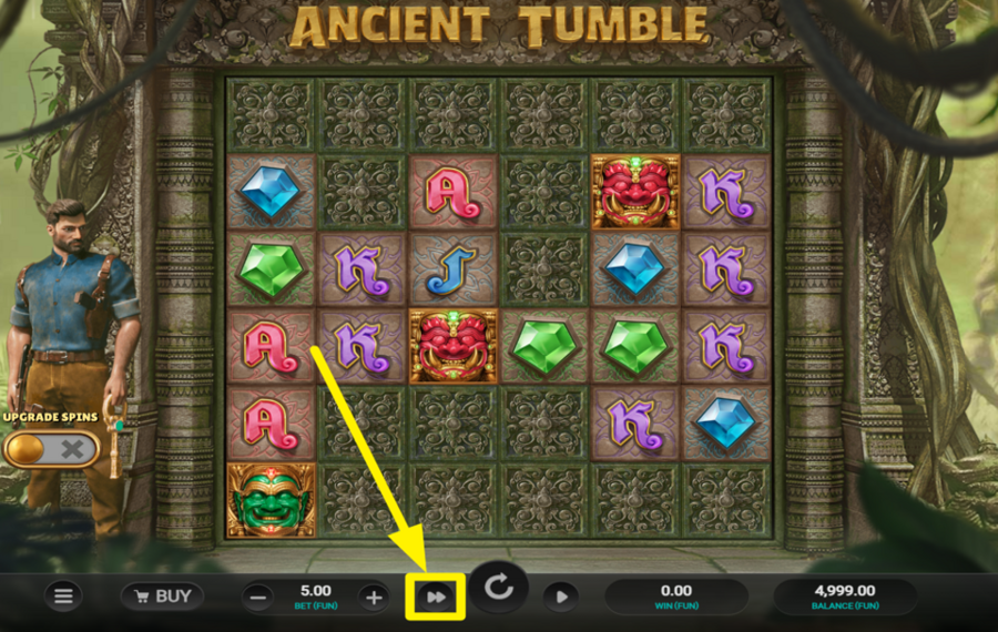 Ancient Tumble ACTIVAR MODO TURBO.