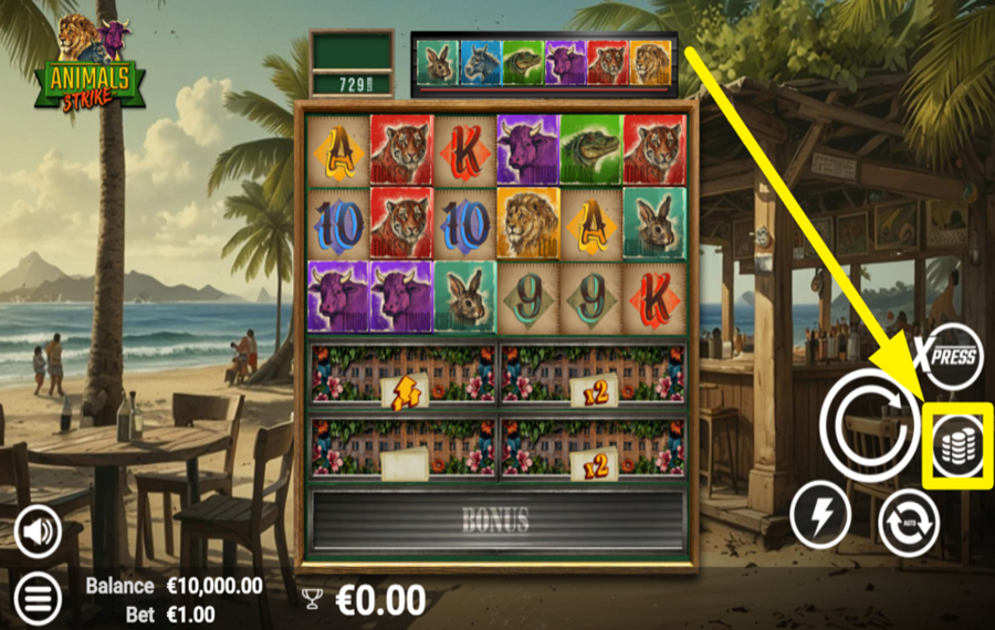 Animals Strike УСТАНОВИТЕ СВОЮ СТАВКУ.