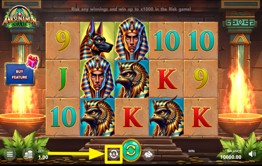 Anksunamun Deluxe ACTIVATE AUTOMATIC SPINNING.