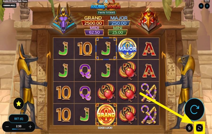 Anubis VS Horus Twin Titans DÉCLENCHEZ DES TOURS AUTOMATIQUES.