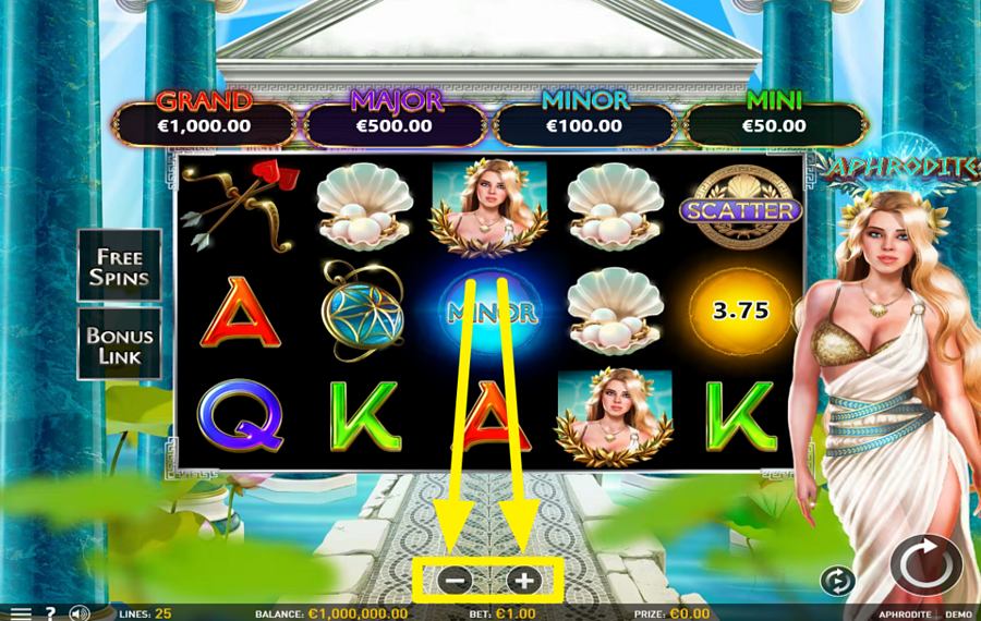 premium Aphrodite Casino bonus de correspondance bannière promotionnelle