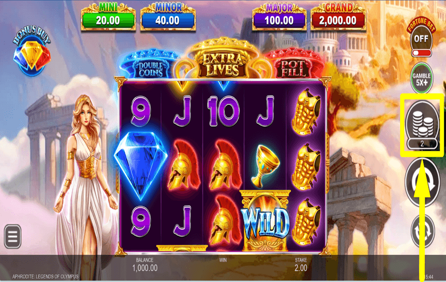 Aphrodite Legends of Olympus ОПРЕДЕЛИТЕ СВОЮ СТАВКУ.